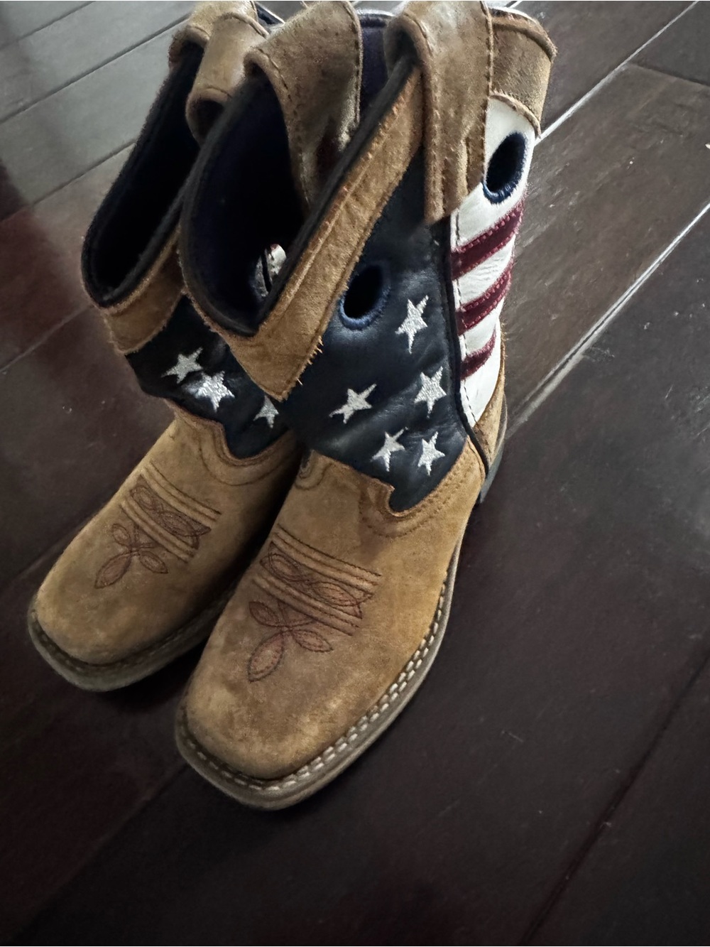 Cody James Boys Boots with American Flag - Picture 2 of 3
